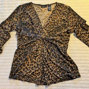 Leopard Print Blouse